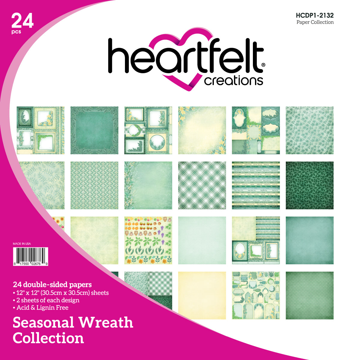 Seasonal Wreath Paper Collection