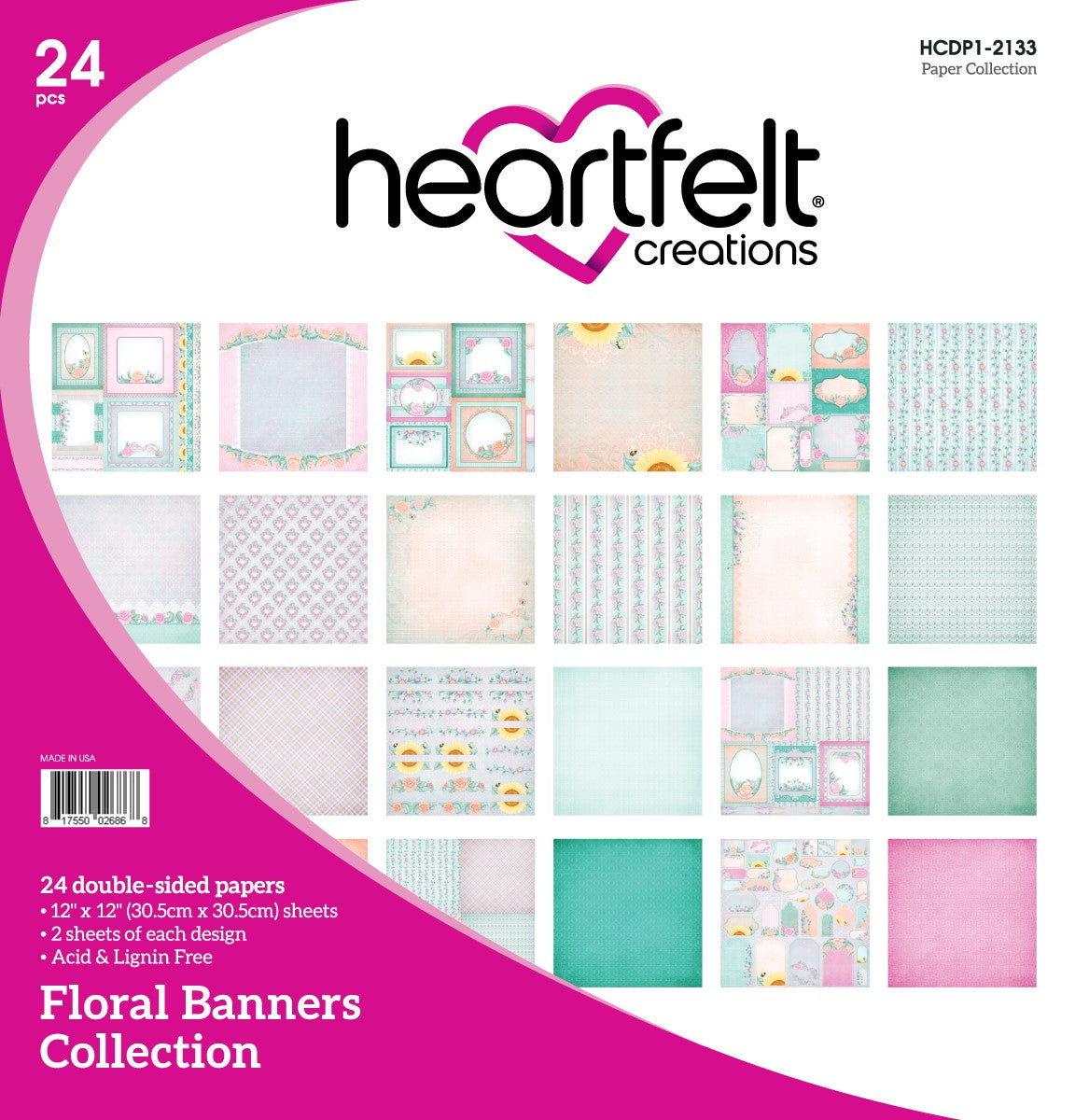 Floral Banners Paper Collection