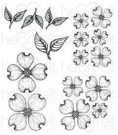 Flowering Dogwood Cling Stamp Set