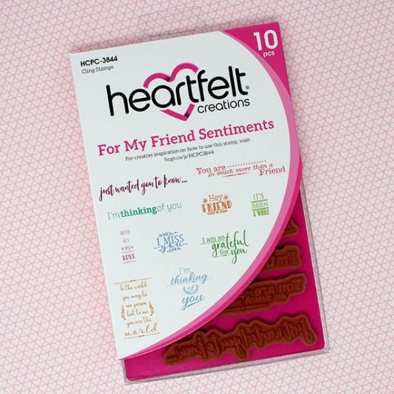 For My Friend Sentiments Cling Stamp Set