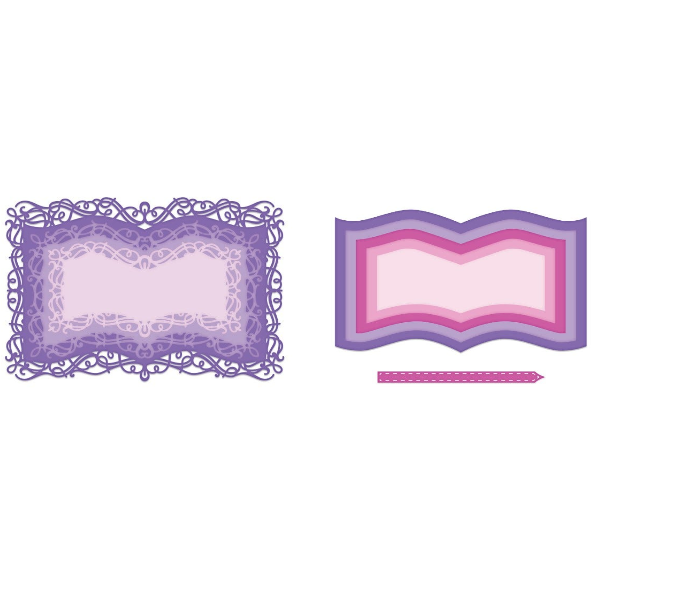 Booklet Frames Die and Booklet Basic Die COMBO