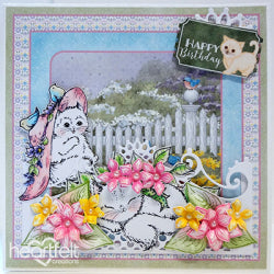 Purr-fect Playdate Cling Stamp Set And Die COMBO