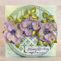 Blazing Poppy Petals Cling Stamp Set