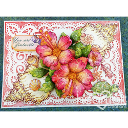 Tropical Hibiscus Stamp And Die COMBO (Under the Sea Collection)