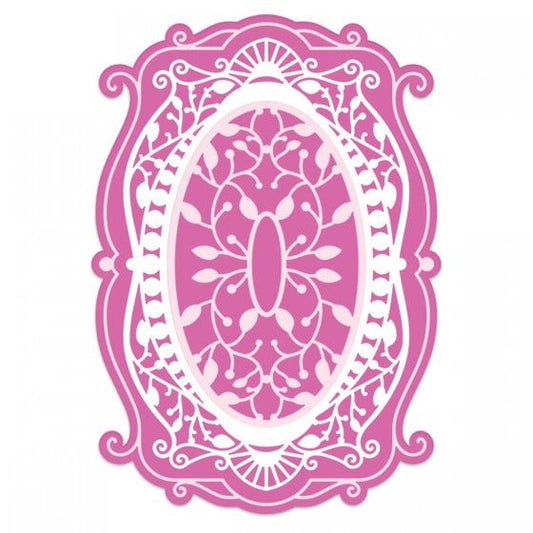 Fancy Classic Oval Frame Die