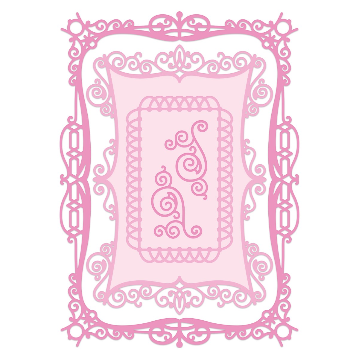 Rectangle Filigree Frame Die