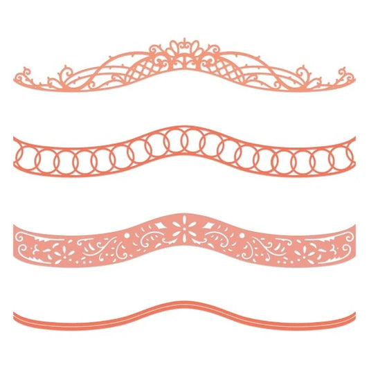 Curvy Decorative Border Die