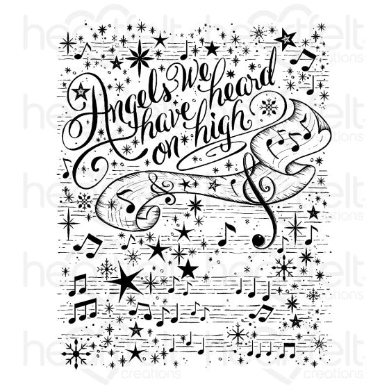 Joyous Noel Background Cling Stamp Set