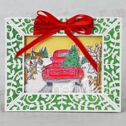 Frame a Card Leafy Borders Die