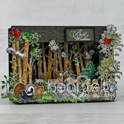 Woodsy Treescape Cling Stamp Set