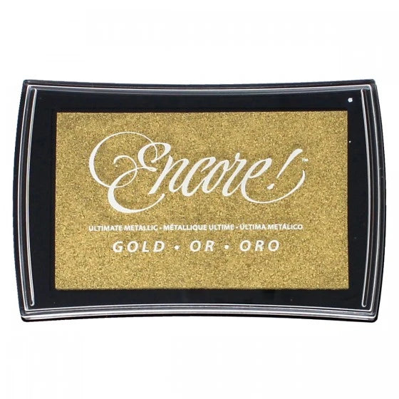 Encore Ultimate Metallic Ink Pad - Gold