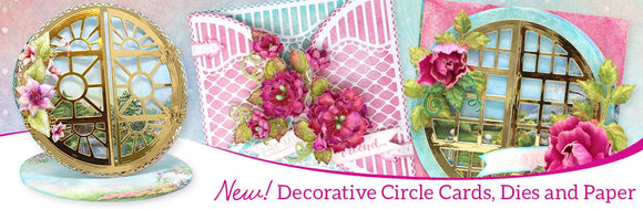 Decorative Circle Cards, Dies and Papers Collection