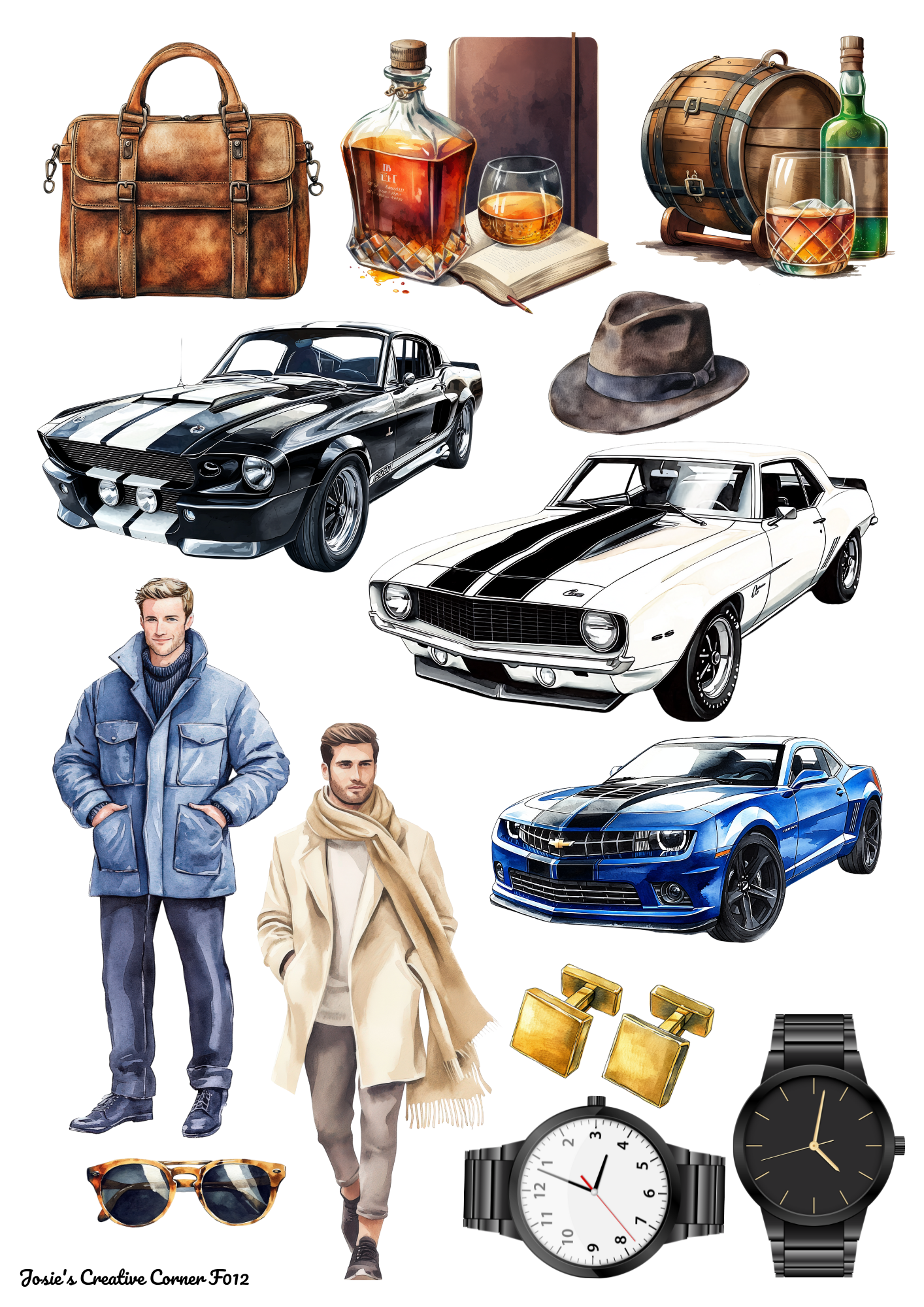 Digital Fussy-cut 12