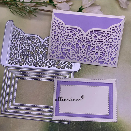Little Miss Lace Envelope Card Die