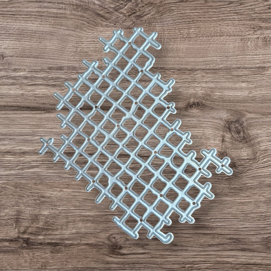 Industrial Grid Metal Cutting Die – 8cm x 10cm