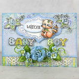 Welcome Baby Cling Stamp Set and Die COMBO