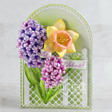 Fragrant Hyacinth Cling Stamp Set, Die And Mold COMBO