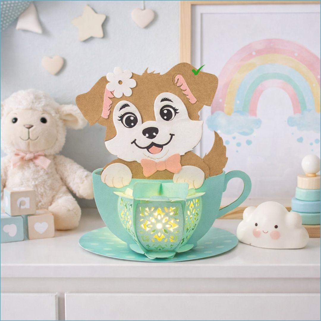 CrafTreat DIY Paper Lanterns - Pup in a Cup
