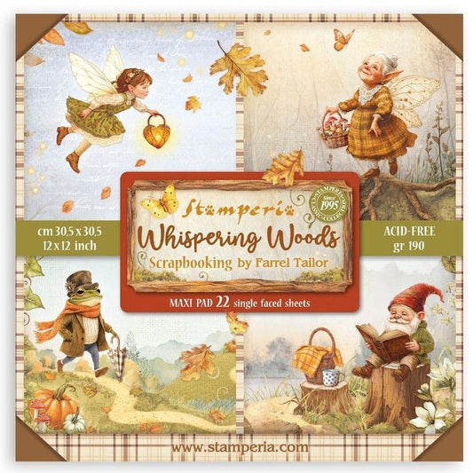 Stamperia - Whispering Woods - 12"x12" Single-sided Paper Pad