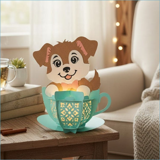CrafTreat DIY Paper Lanterns - Pup in a Cup