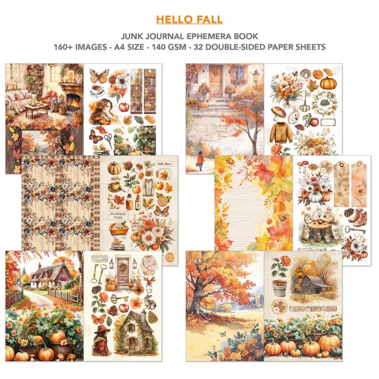 Ephemera Book Hello Fall A4 32/Pkg