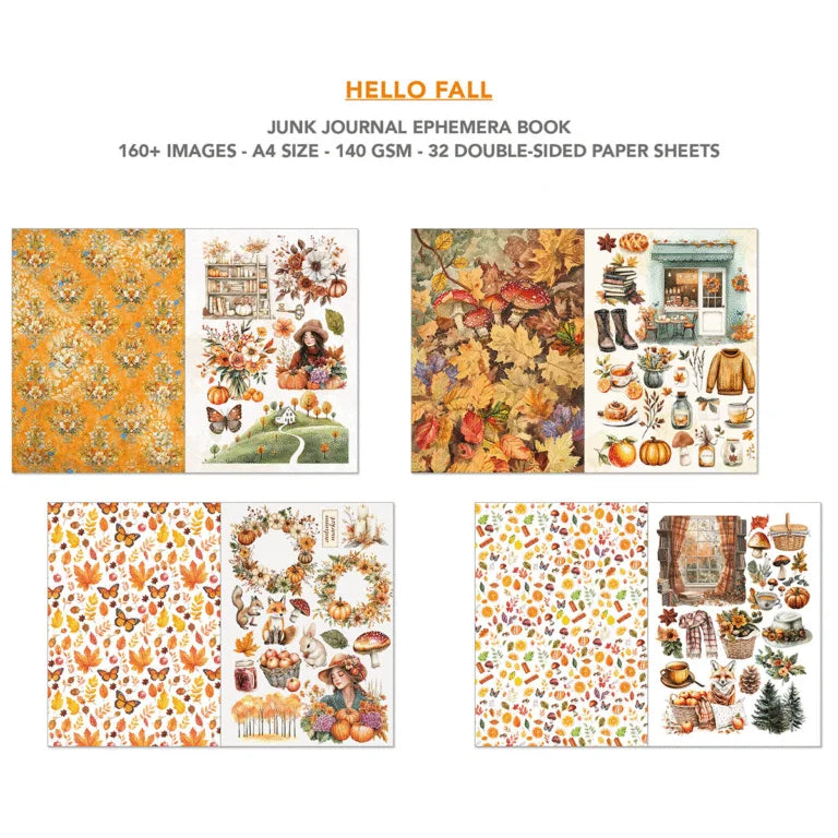 Ephemera Book Hello Fall A4 32/Pkg