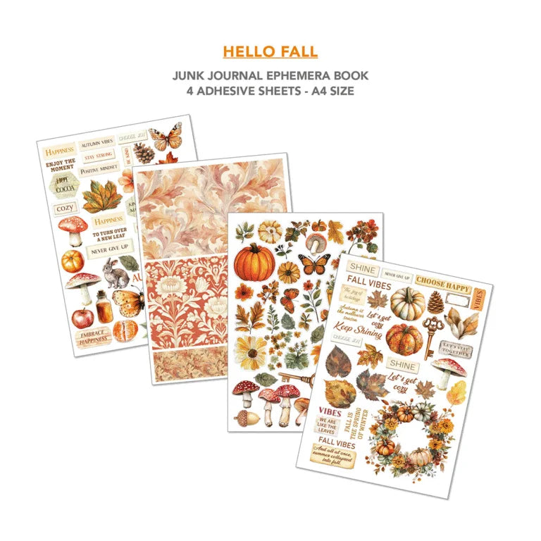 Ephemera Book Hello Fall A4 32/Pkg