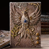 Hardcover books - Embossed Vintage Phoenix