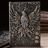 Hardcover books - Embossed Vintage Phoenix