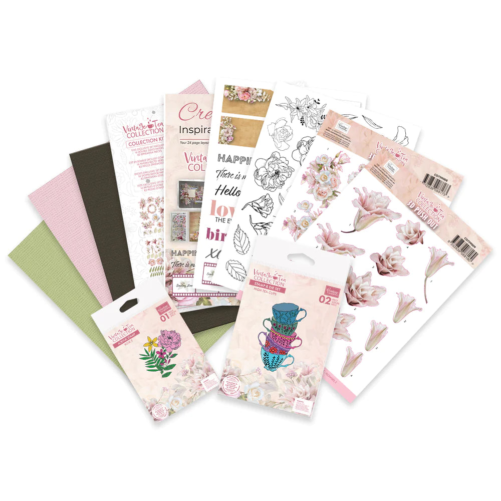 Creative Inspiration Layout & Card Kit 04 - Vintage Tea