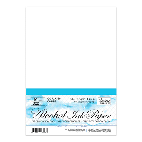 Synthetic Paper - White 5 x 7in - 200gsm (10 sheets per pack)