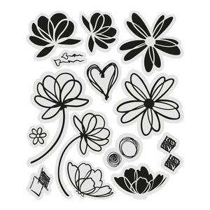 Stamp Set - You Go Girl - Layered Florals - 14pc