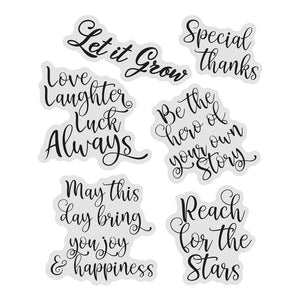 Stamp Set - You Go Girl - Sentiments - 6pc