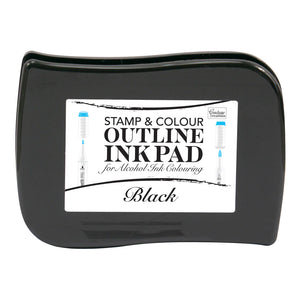 Stamp and Colour Outline Ink Pad for Alcohol Ink Colouring