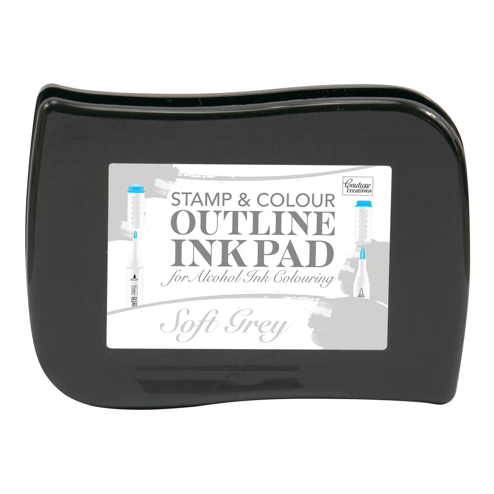Stamp and Colour Outline Ink Pad for Alcohol Ink Colouring