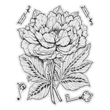 Stamp and Colour Set - Vintage Blooms - Peony (5pc)