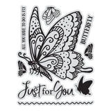 Stamp & Colour Outline Stamps - Just for You Butterfly (7pc)