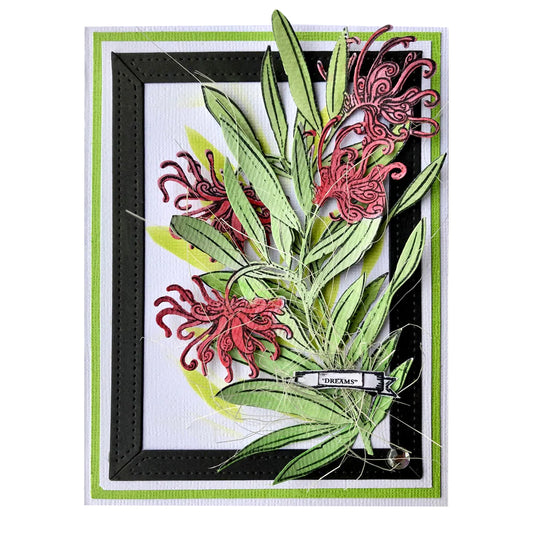 Stamp, Die & Stencil - Flourish & Thrive - Grevillia Blooms