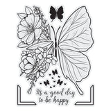 Stamp Set - Lavender Love - Floral Butterfly (6pc)