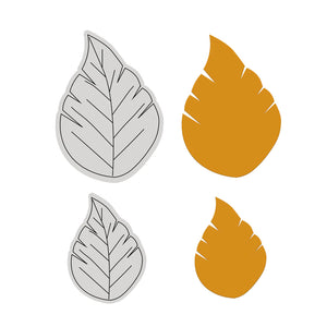 Stamp and Dies - Single Leaf - Approx. 50 x 50mm