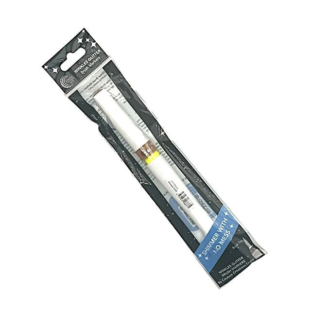 Winkles ANTIQUE GOLD Glitter Brush Marker