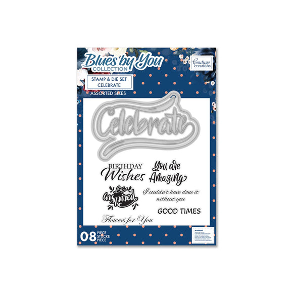 Blues by You - Stamp & Die Set - Celebrate (8pc)