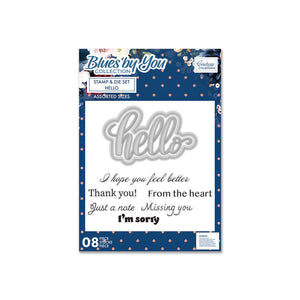 Blues by You - Stamp & Die Set - Hello (8pc)