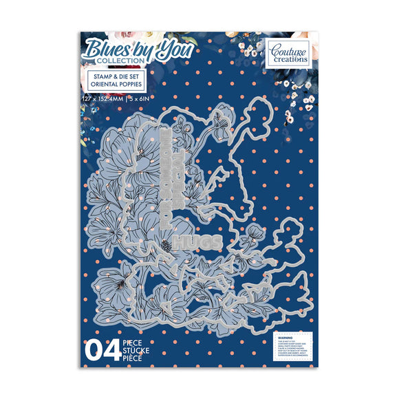 Blues by You - Stamp & Die Set - Oriental Poppies (4pc)