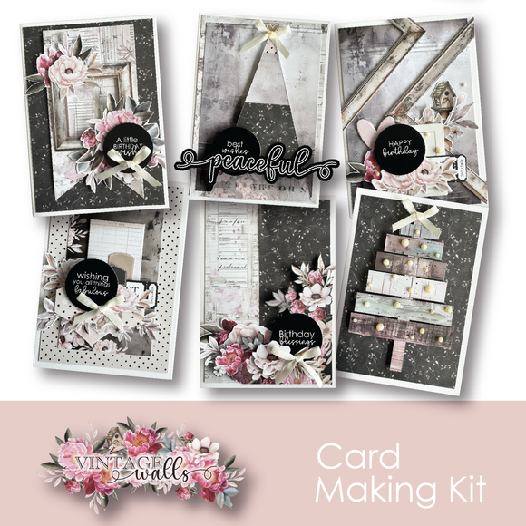 Vintage Walls card makin bkit