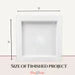 CrafTreat 3D Fold Shapes - Paper Frames White - Square 6pcs