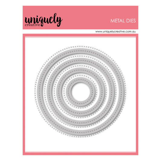Cross Stitch Circle Frames Die