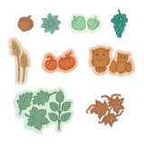 Autumn Wreath Accents Cling Stamp Set And Die COMBO