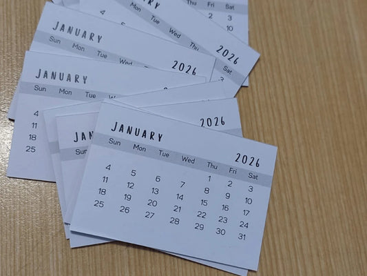 Calendar Tabs 2026 Pack of 10