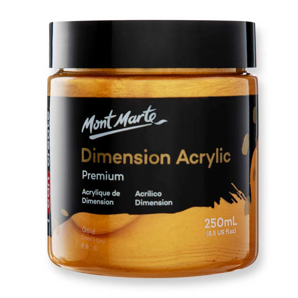 Dimension Acrylic Premium 250ml (8.5 US fl.oz) - Gold